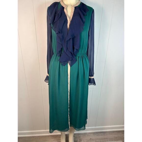 Boden Icons Winifred Midi Dress US Size 8 in Green and Navy Blue in US * - Picture 4 of 8